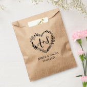 Kundenspezifisches Monogramm-Hochzeitslogo mit Her Geschenktütchen (Versiegelt)