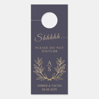 Kundenspezifisches Monogramm-Hochzeitslogo mit Kle Türanhänger