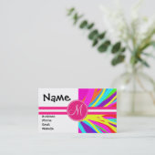 Kundenspezifisches Monogramm-klare Visitenkarte (Stehend Vorderseite)