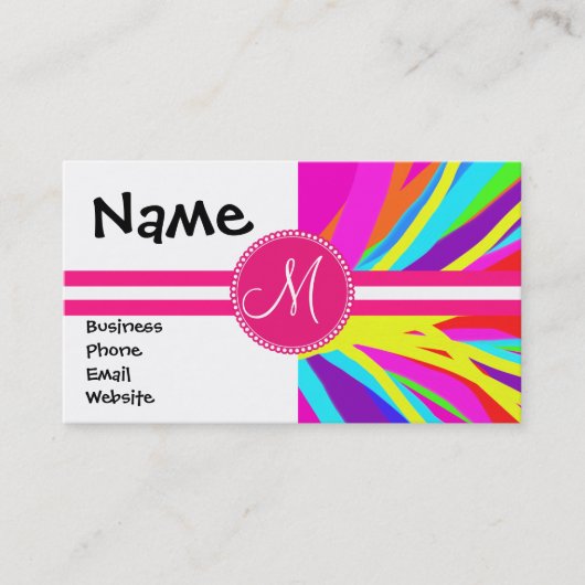 Kundenspezifisches Monogramm-klare Visitenkarte (Vorderseite)