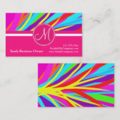 Kundenspezifisches Monogramm-klare Visitenkarte (Vorne/Hinten)