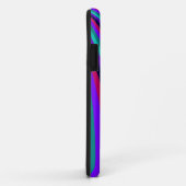 Kundenspezifisches Monogramm-lila rosa Case-Mate iPhone Hülle (Hinten/Rechts)