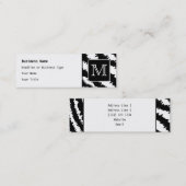 Kundenspezifisches Monogramm, Mini Visitenkarte (Vorne/Hinten)