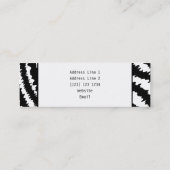 Kundenspezifisches Monogramm, Mini Visitenkarte (Rückseite)