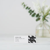 Kundenspezifisches Monogramm, Mini Visitenkarte (Stehend Vorderseite)