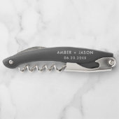 Kundenspezifisches Monogramm-personalisierte Kellnermesser (Rückseite)