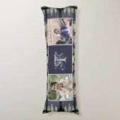 Kundenspezifisches Monogramm Steampunk 2 Fotos Seitenschläferkissen (Vorderseite Vertikal)