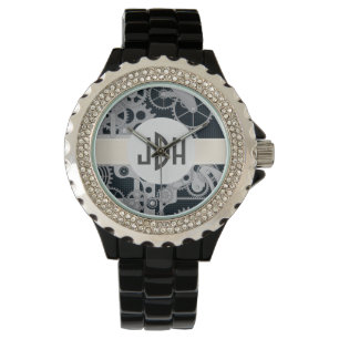 Kundenspezifisches Monogramm übersetzt herauf Armbanduhr