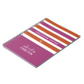 Kundenspezifisches Monogrammnotizbuch des Notizblock (Linke Seite)