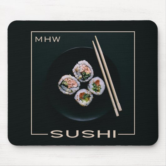 Kundenspezifisches mousepad Monogramm der Sushi (Vorne)