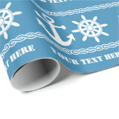 Kundenspezifisches nautischPackpapier Geschenkpapier (Rolleneckpunkt)