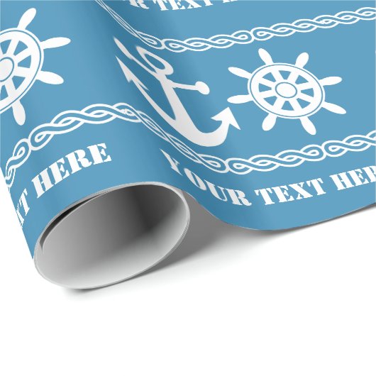 Kundenspezifisches nautischPackpapier Geschenkpapier (Rolleneckpunkt)