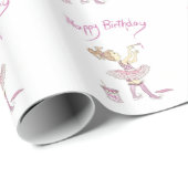 Kundenspezifisches Packpapier-Ballettröckchen ROSA Geschenkpapier (Rolleneckpunkt)