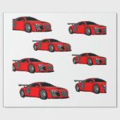 Kundenspezifisches Packpapier "des Rennwagens" (Flach)