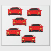 Kundenspezifisches Packpapier "des Sportautos" (Flach)