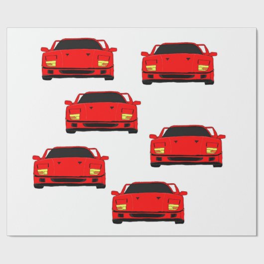 Kundenspezifisches Packpapier "des Sportautos" (Flach)