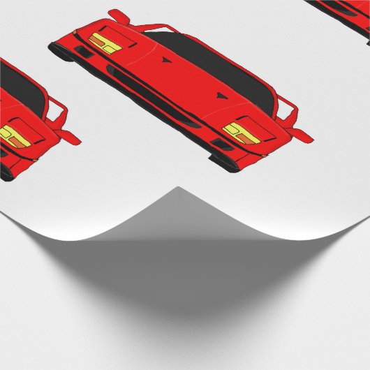 Kundenspezifisches Packpapier "des Sportautos" (Ecke)