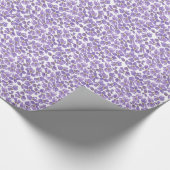 Kundenspezifisches Packpapier violettes Ditsy (Ecke)