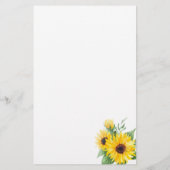 Kundenspezifisches Papier für Sonnenblumen (Rückseite)