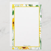 Kundenspezifisches Papier für Sonnenblumen (Vorne/Hinten)