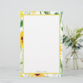 Kundenspezifisches Papier für Sonnenblumen (Stehend Vorderseite)