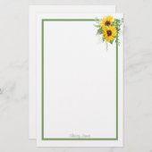 Kundenspezifisches Papier für Sonnenblumen (Vorne/Hinten)