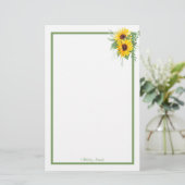 Kundenspezifisches Papier für Sonnenblumen (Stehend Vorderseite)