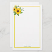 Kundenspezifisches Papier für Sonnenblumen (Vorne/Hinten)