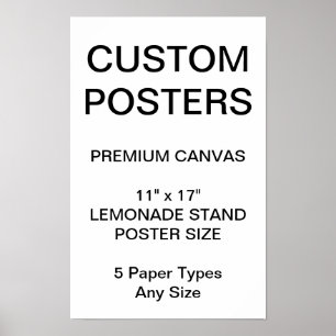 Kundenspezifisches personalisiertes 11" x 17" poster