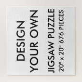 Kundenspezifisches personalisiertes 20" x20" PC Puzzle (Vertikal)