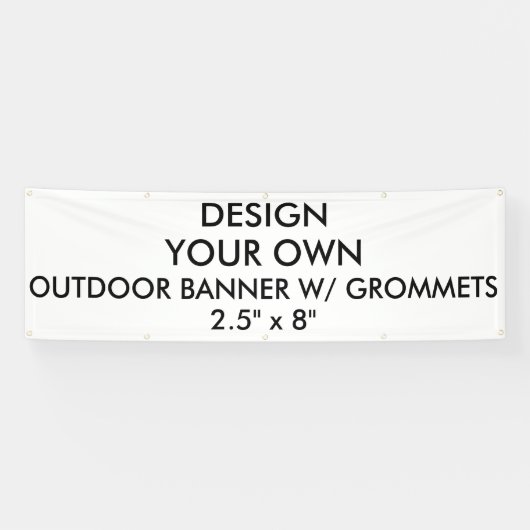 Kundenspezifisches personalisiertes 2,5' x 8" banner (Horizontal)