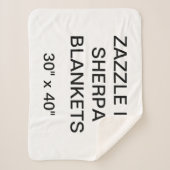Kundenspezifisches personalisiertes 30" x 40" sherpadecke (Vorderseite)