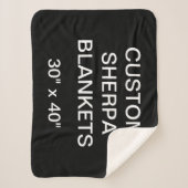 Kundenspezifisches personalisiertes 30" x 40" sherpadecke (Vorderseite)