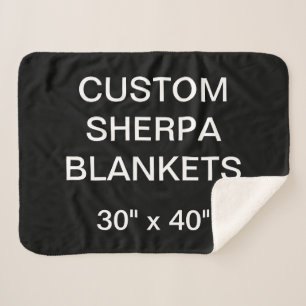 Kundenspezifisches personalisiertes 30" x 40" sherpadecke