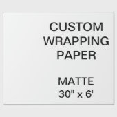 Kundenspezifisches personalisiertes 30" x 6' geschenkpapier (Flach)