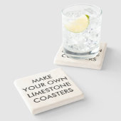 Kundenspezifisches personalisiertes 4" steinuntersetzer (Seitenansicht)