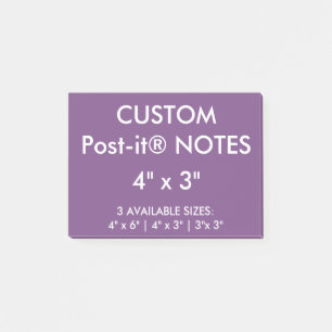 Kundenspezifisches personalisiertes 4" x 3" post-it klebezettel