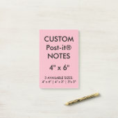 Kundenspezifisches personalisiertes 4" x 6" post-it klebezettel (Auf Schreibtisch)