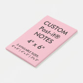Kundenspezifisches personalisiertes 4" x 6" post-it klebezettel (angewinkelt)