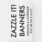 Kundenspezifisches personalisiertes 5' x3 banner (Vertikal)