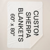 Kundenspezifisches personalisiertes 60" x 80" sherpadecke (Vorderseite)