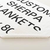 Kundenspezifisches personalisiertes 60" x 80" sherpadecke (3/4)
