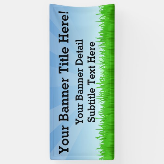 Kundenspezifisches personalisiertes 6' weit banner (Vertikal)