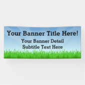 Kundenspezifisches personalisiertes 6' weit banner (Horizontal)