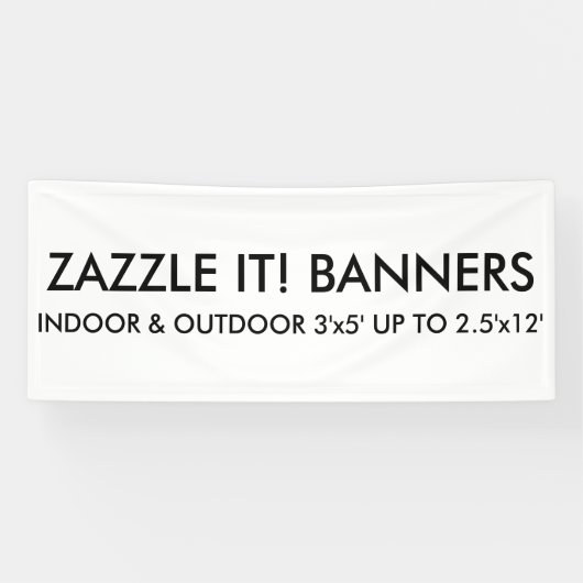 Kundenspezifisches personalisiertes 6' x2.5 banner (Horizontal)