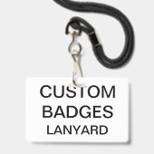 Kundenspezifisches personalisiertes ausweis (Vorderseite mit Lanyard)