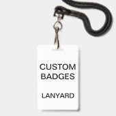 Kundenspezifisches personalisiertes ausweis (Vorderseite mit Lanyard)