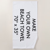 Kundenspezifisches personalisiertes Badetuch (Vorderseite)