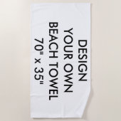 Kundenspezifisches personalisiertes Badetuch (Vorderseite)