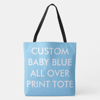 Kundenspezifisches personalisiertes BLAU GANZ ÜBER Tasche
